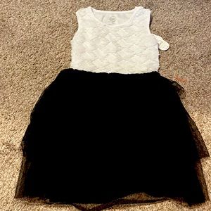 NWT- Elegant White and black dress